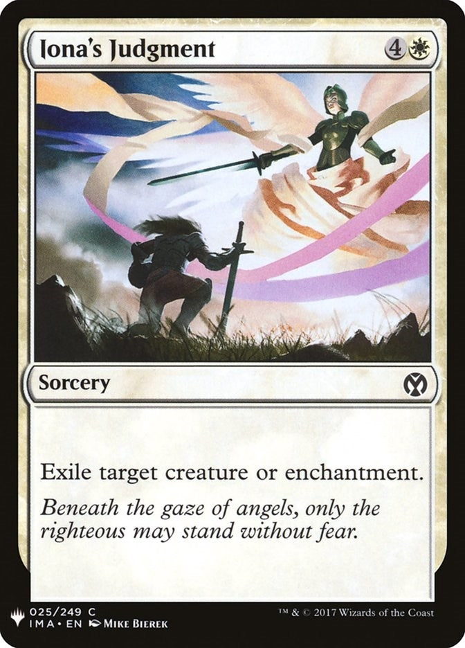 Image for Iona's Judgment (25) [The List Reprints] - Magic: The Gathering