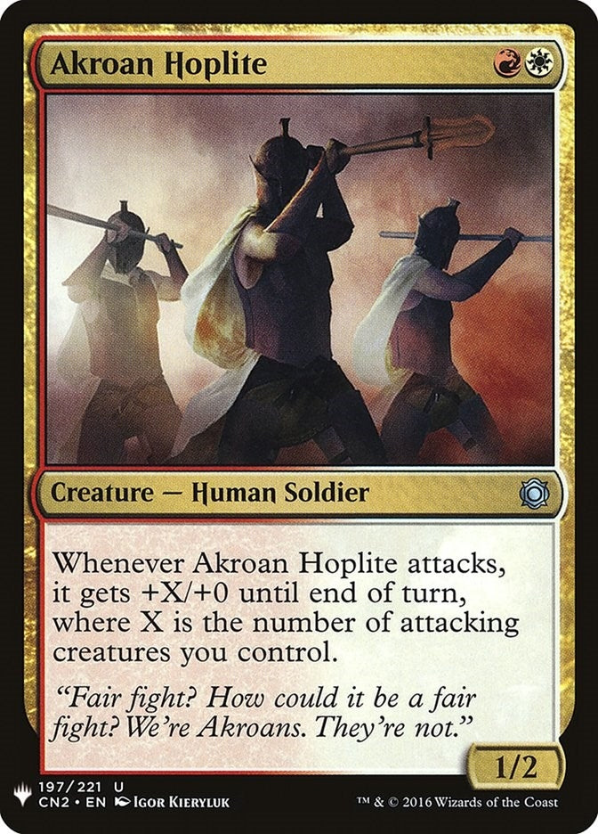 Image for Akroan Hoplite (197) [The List Reprints] - Magic: The Gathering