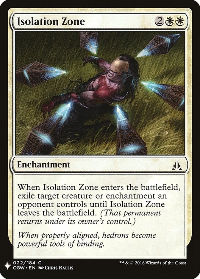 Image for Isolation Zone (22) [The List Reprints] - Magic: The Gathering