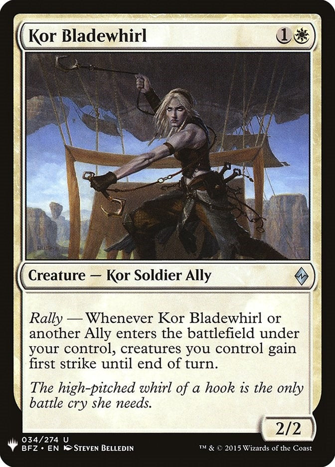 Image for Kor Bladewhirl (34) [The List Reprints] - Magic: The Gathering