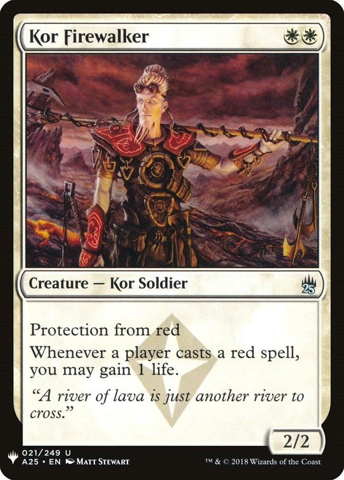 Image for Kor Firewalker (21) [The List Reprints] - Magic: The Gathering