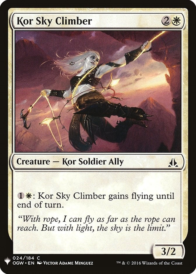 Image for Kor Sky Climber (24) [The List Reprints] - Magic: The Gathering