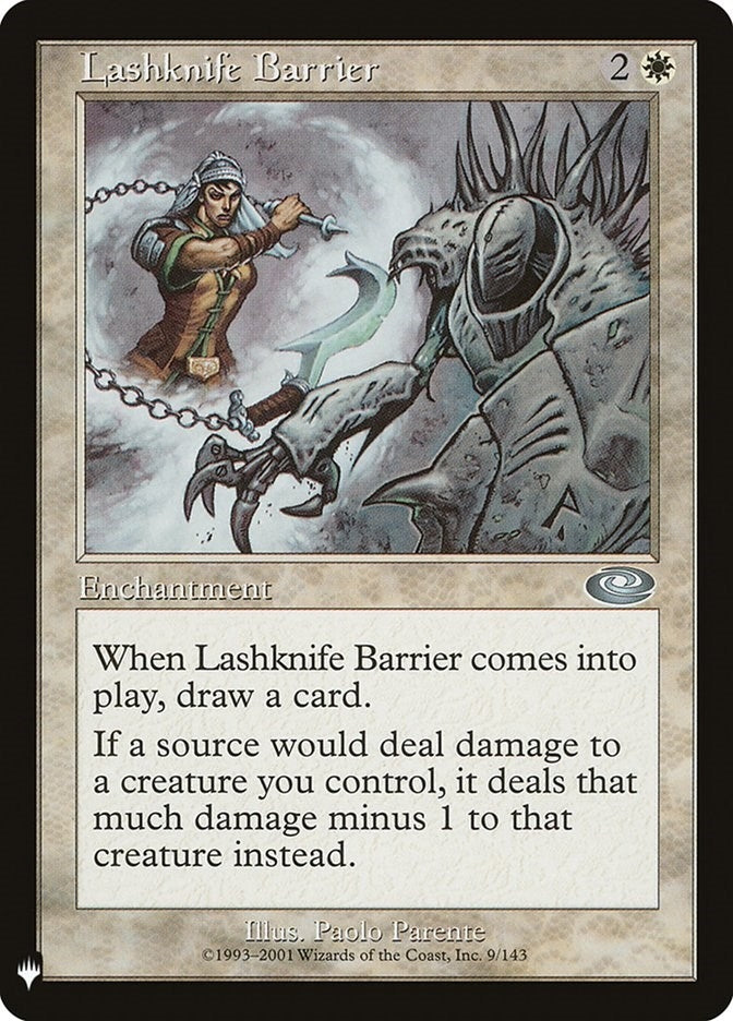 Image for Lashknife Barrier (9) [The List Reprints] - Magic: The Gathering