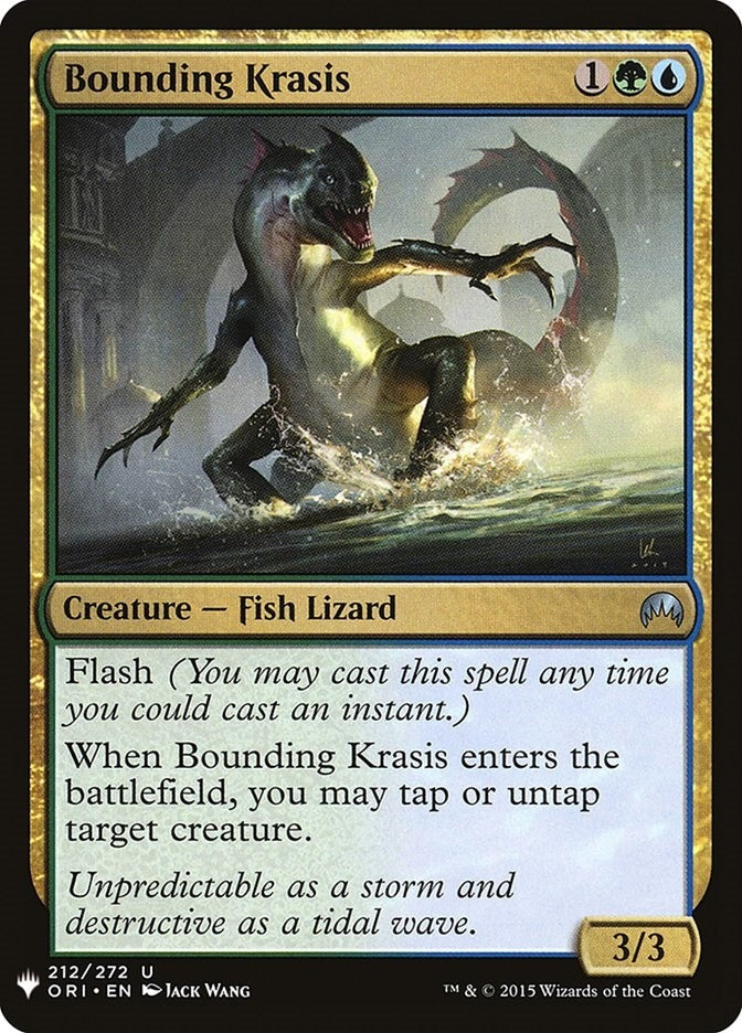 Image for Bounding Krasis (212) [The List Reprints] - Magic: The Gathering