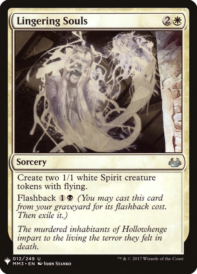 Image for Lingering Souls (12) [The List Reprints] - Magic: The Gathering