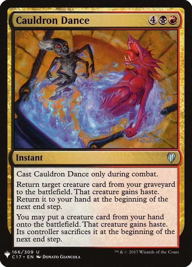 Image for Cauldron Dance (166) [The List Reprints] - Magic: The Gathering