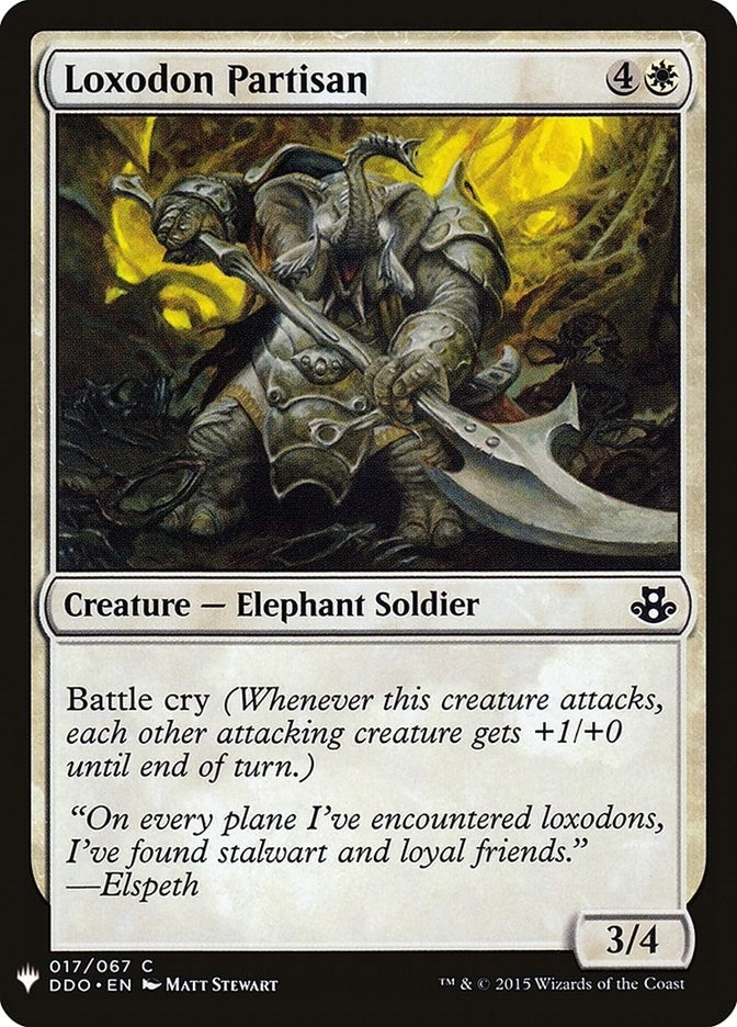 Image for Loxodon Partisan (17) [The List Reprints] - Magic: The Gathering