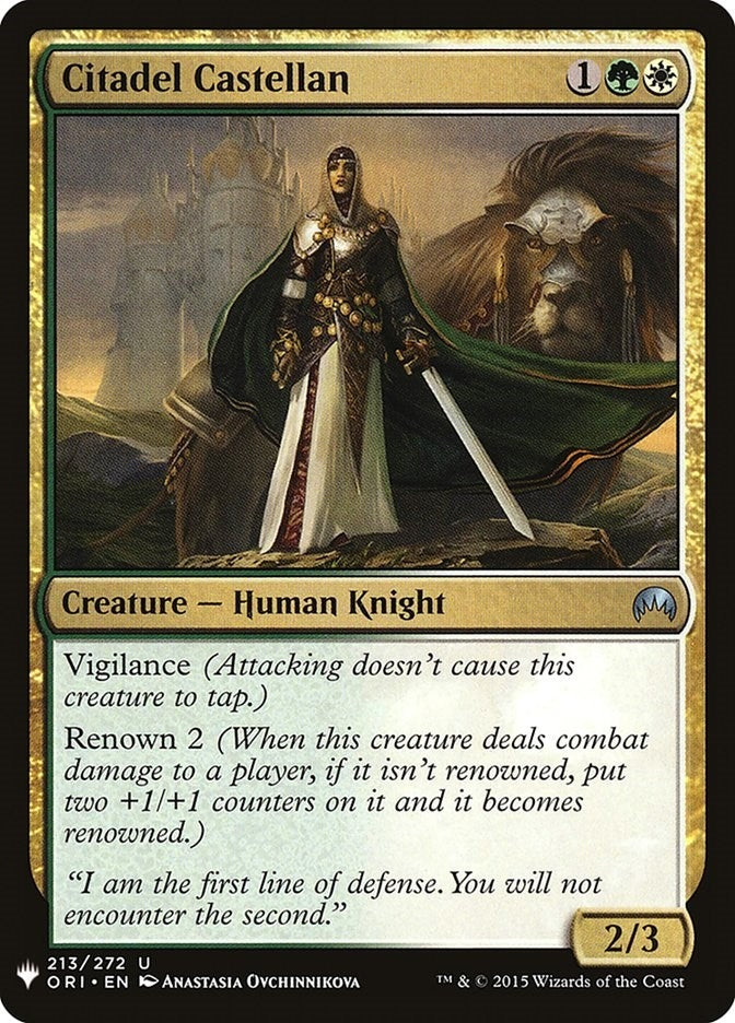 Image for Citadel Castellan (213) [The List Reprints] - Magic: The Gathering