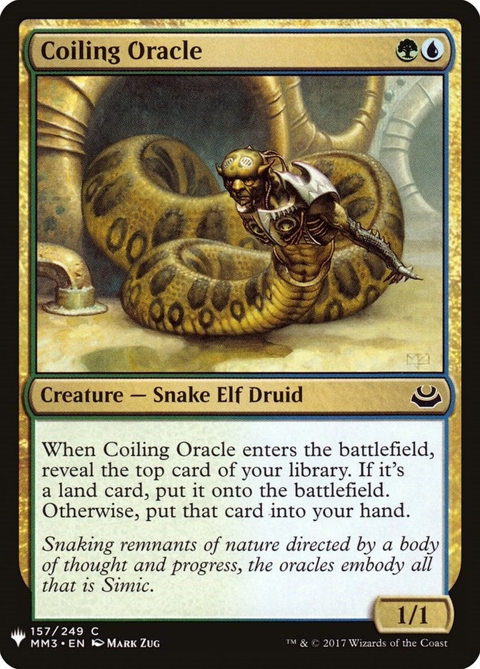 Image for Coiling Oracle (157) [The List Reprints] - Magic: The Gathering
