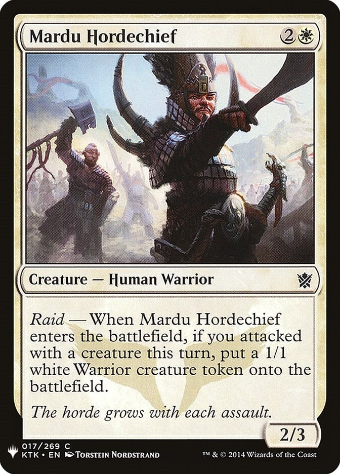 Image for Mardu Hordechief (17) [The List Reprints] - Magic: The Gathering