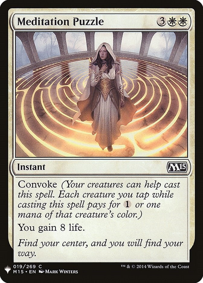 Image for Meditation Puzzle (19) [The List Reprints] - Magic: The Gathering