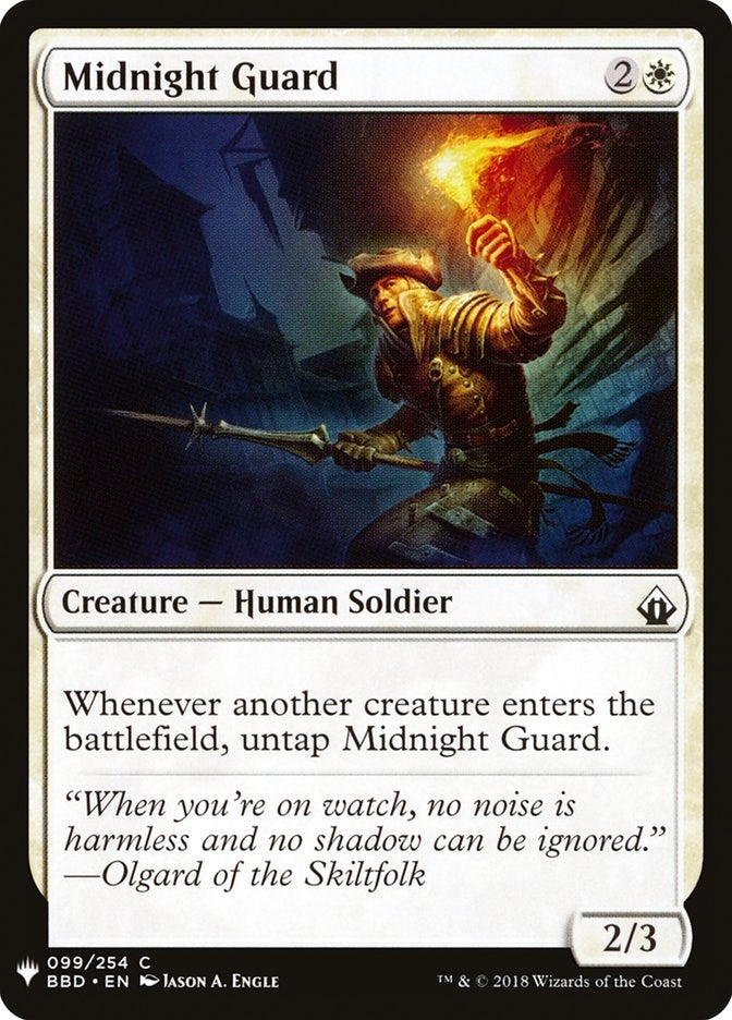 Image for Midnight Guard (99) [The List Reprints] - Magic: The Gathering