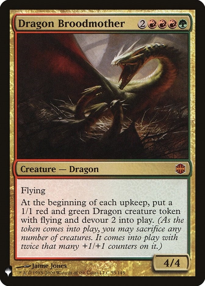 Image for Dragon Broodmother (53) [The List Reprints] - Magic: The Gathering