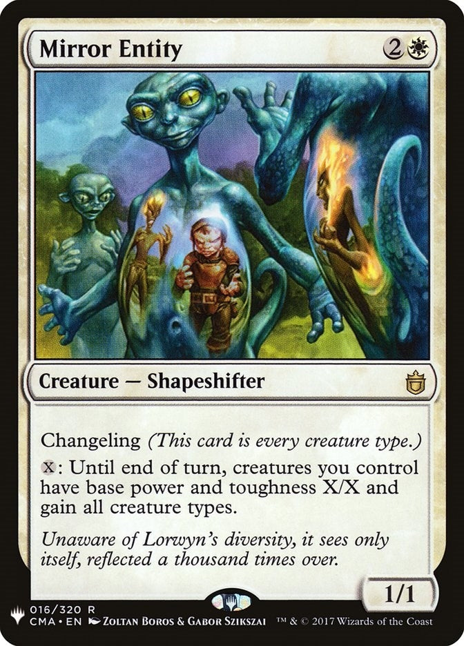 Image for Mirror Entity (CMA) (016/320) [The List Reprints] - Magic: The Gathering