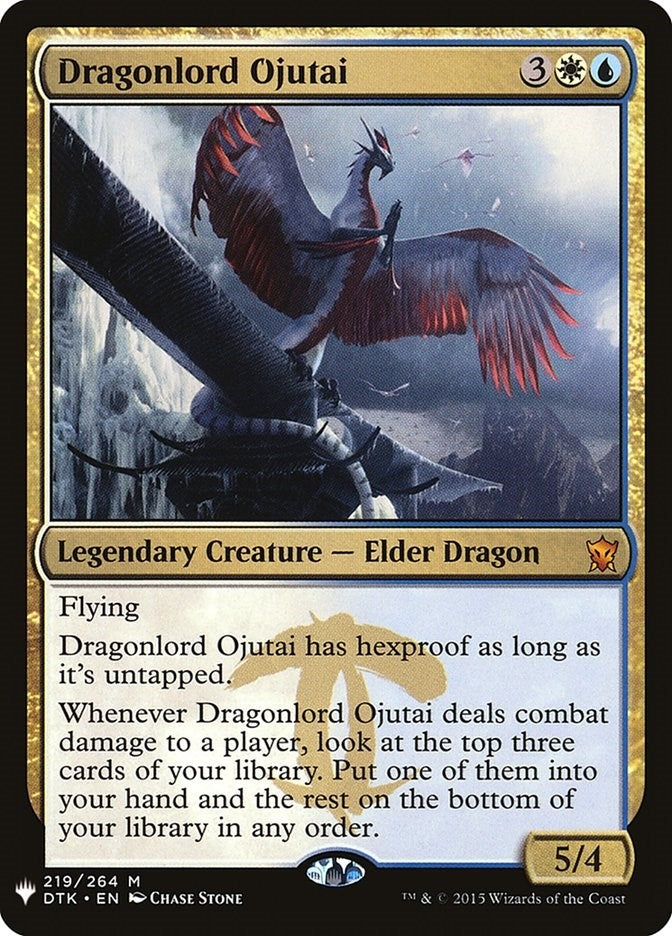 Image for Dragonlord Ojutai (219/264) [The List Reprints] - Magic: The Gathering