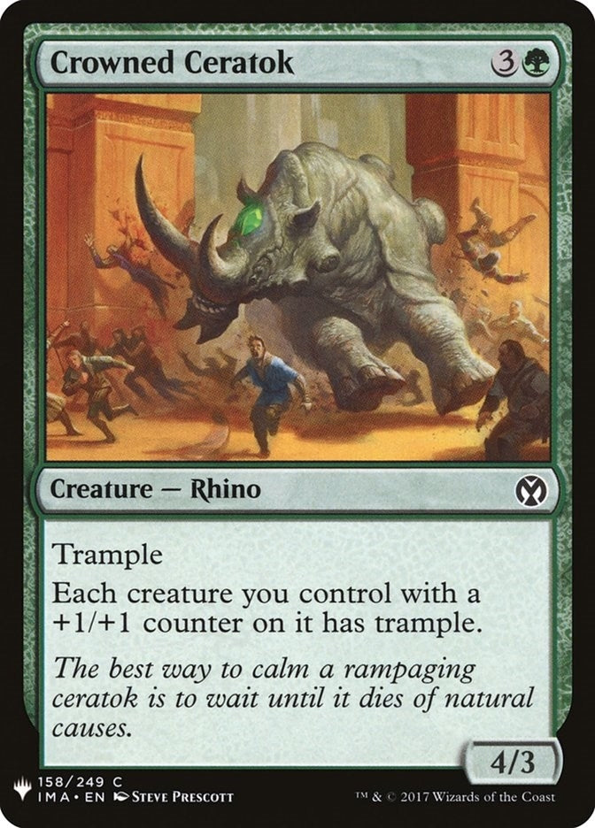 Image for Crowned Ceratok (158) [The List Reprints] - Magic: The Gathering