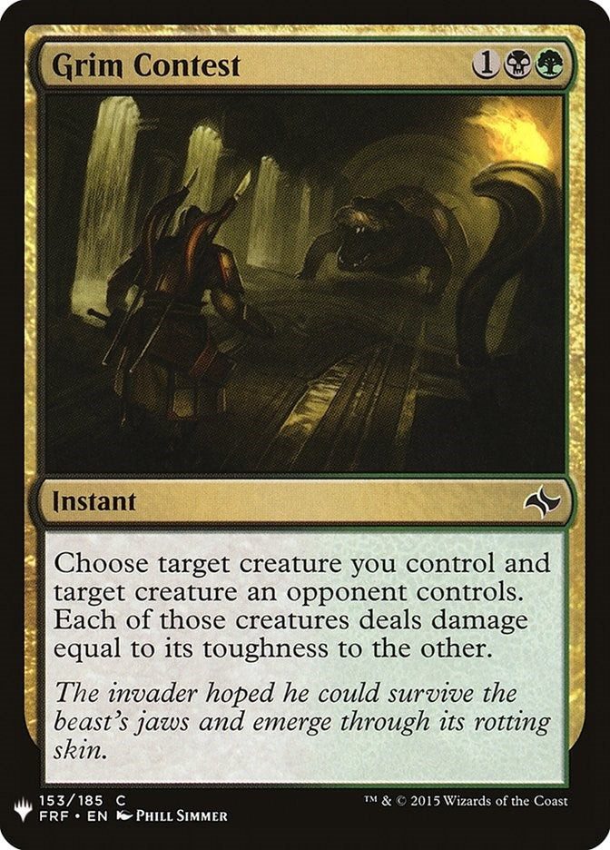 Image for Grim Contest (153) [The List Reprints] - Magic: The Gathering
