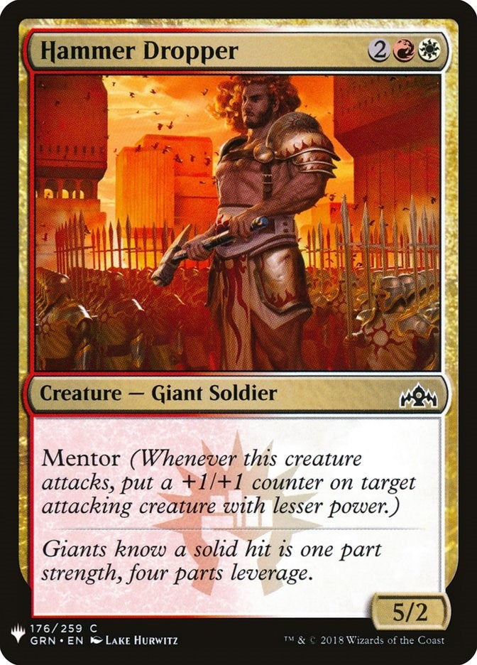 Image for Hammer Dropper (176) [The List Reprints] - Magic: The Gathering