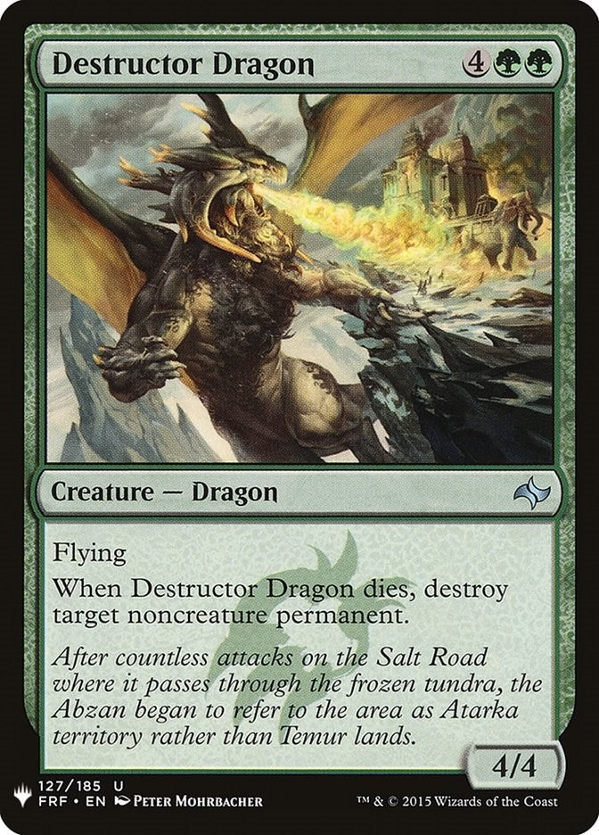 Image for Destructor Dragon (127) [The List Reprints] - Magic: The Gathering