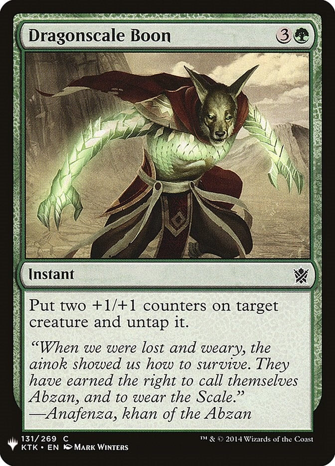 Image for Dragonscale Boon (131) [The List Reprints] - Magic: The Gathering