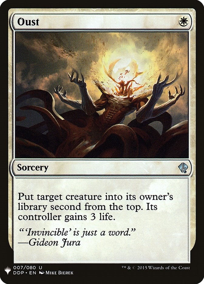 Image for Oust (7) [The List Reprints] - Magic: The Gathering
