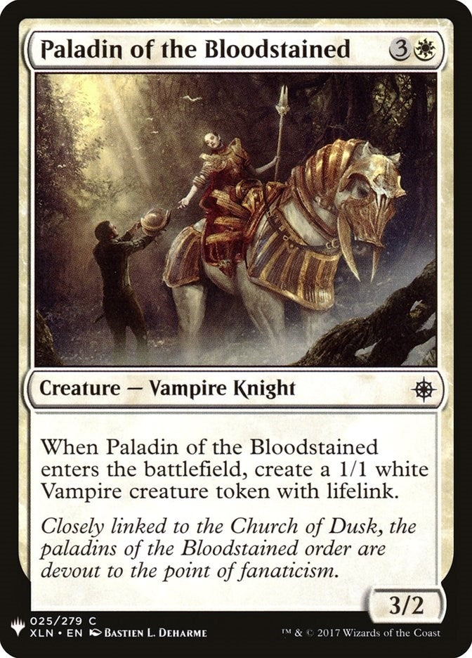 Image for Paladin of the Bloodstained (25) [The List Reprints] - Magic: The Gathering