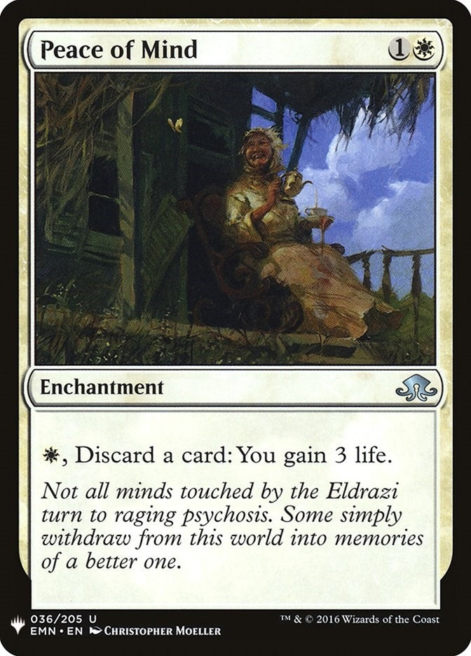 Image for Peace of Mind (36) [The List Reprints] - Magic: The Gathering