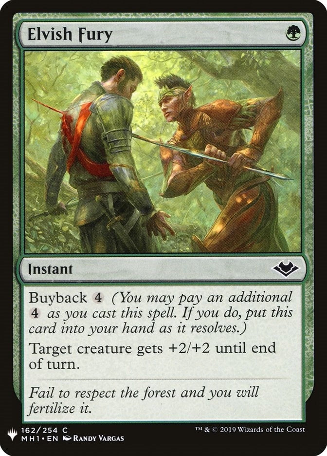 Image for Elvish Fury (162) [The List Reprints] - Magic: The Gathering