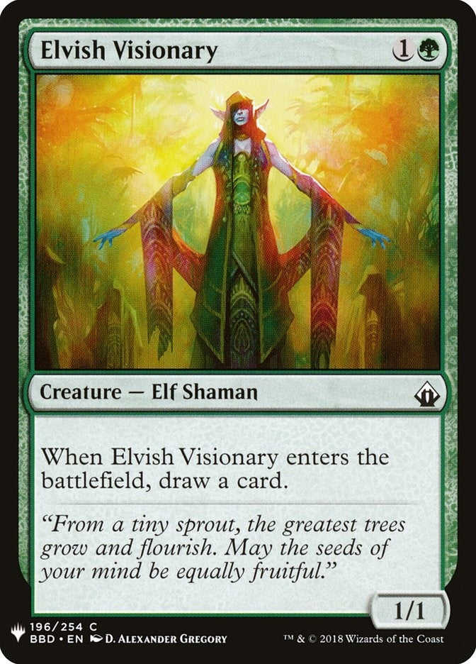 Image for Elvish Visionary (196) [The List Reprints] - Magic: The Gathering