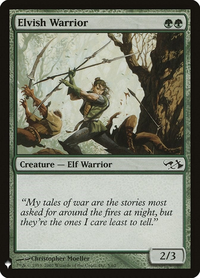 Image for Elvish Warrior (5) [The List Reprints] - Magic: The Gathering