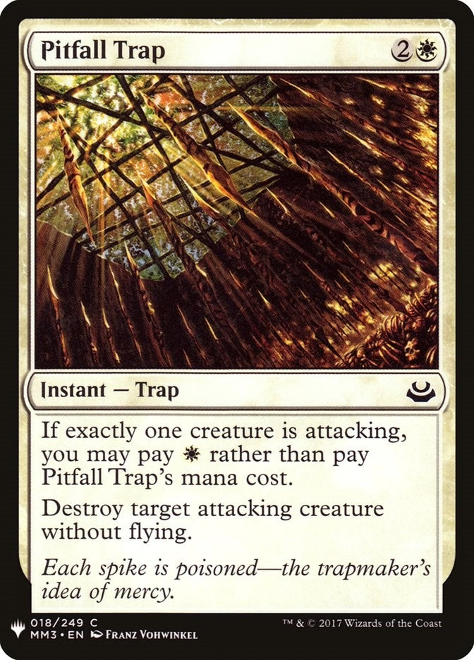 Image for Pitfall Trap (18) [The List Reprints] - Magic: The Gathering