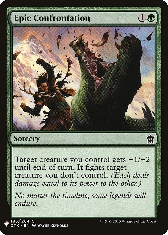 Image for Epic Confrontation (185) [The List Reprints] - Magic: The Gathering