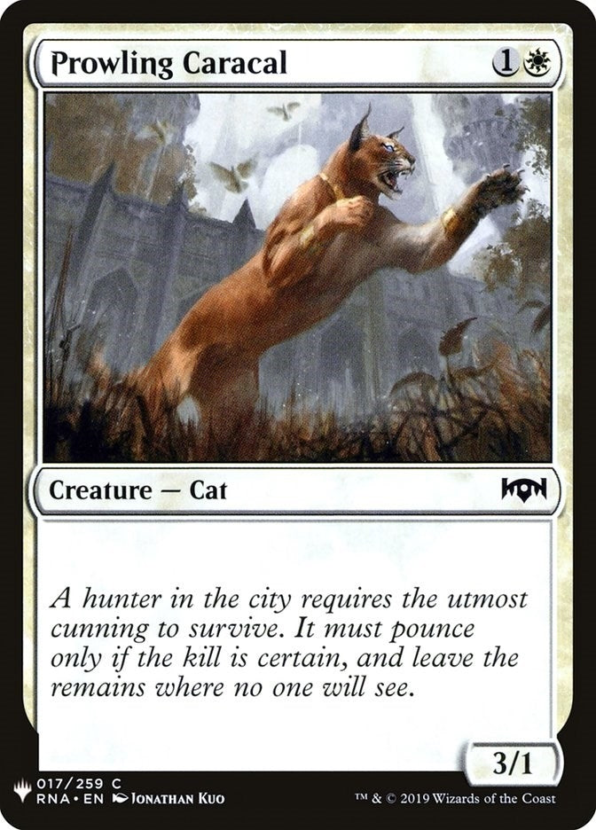 Image for Prowling Caracal (17) [The List Reprints] - Magic: The Gathering