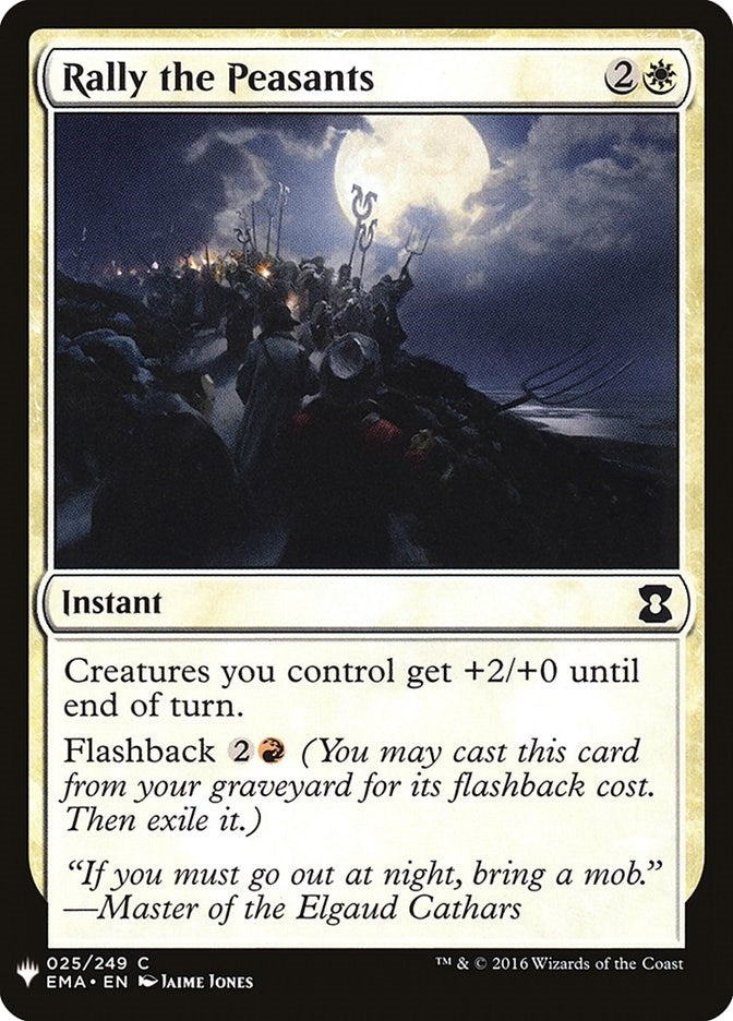 Image for Rally the Peasants (25) [The List Reprints] - Magic: The Gathering