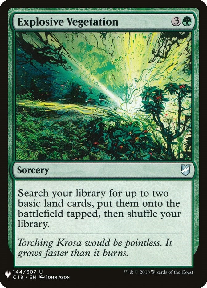 Image for Explosive Vegetation (144) [The List Reprints] - Magic: The Gathering