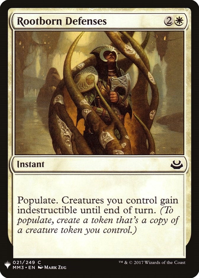 Image for Rootborn Defenses (21) [The List Reprints] - Magic: The Gathering