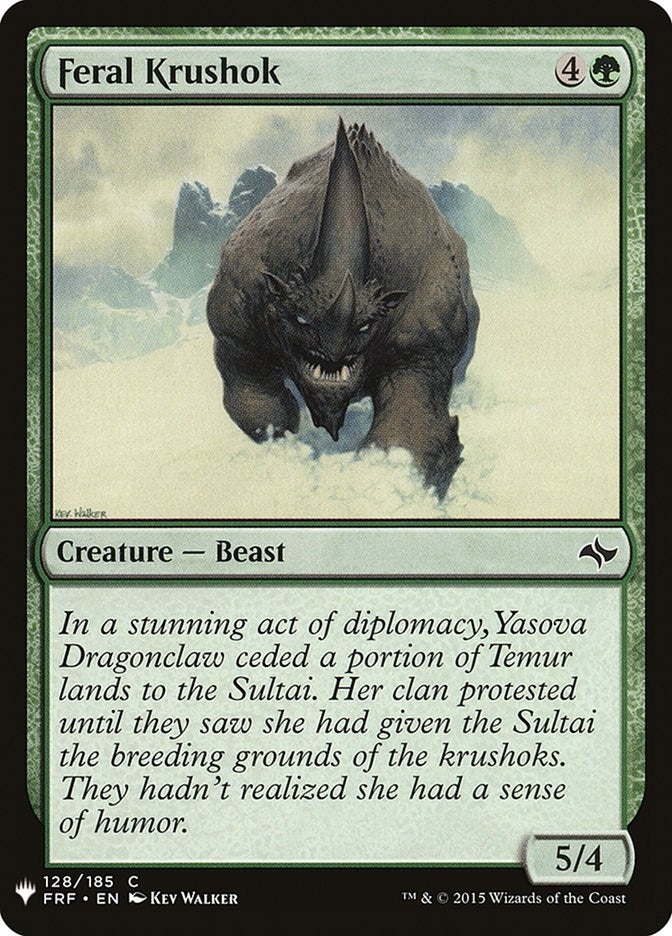 Feral Krushok (128) [The List Reprints]