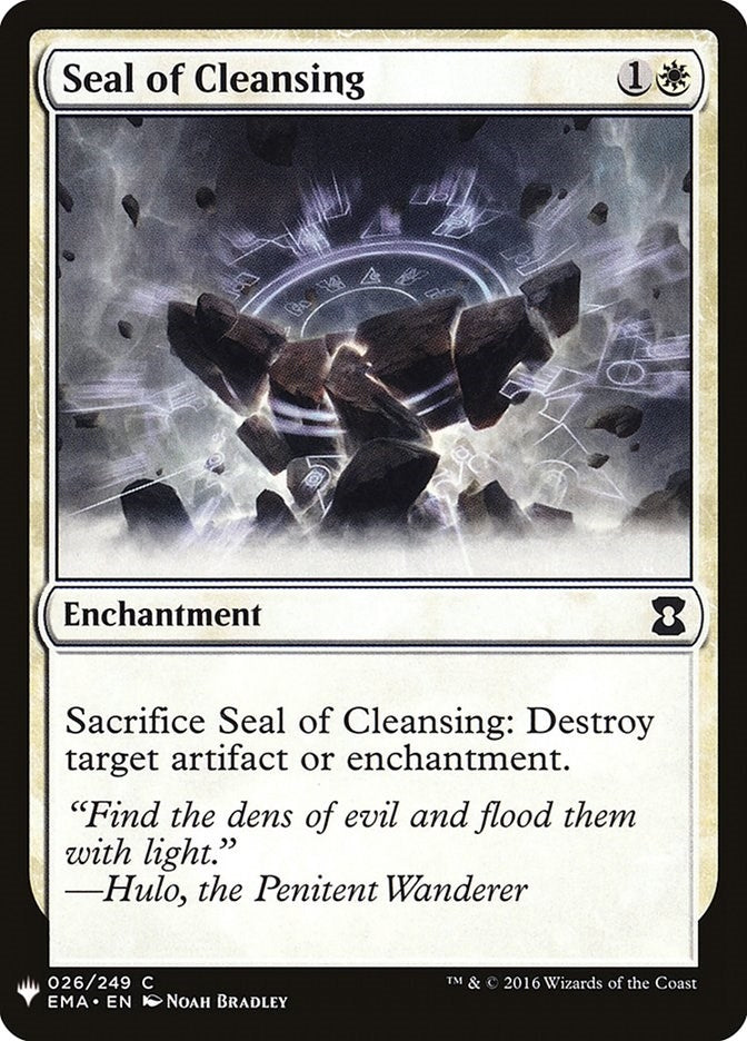 Image for Seal of Cleansing (26) [The List Reprints] - Magic: The Gathering