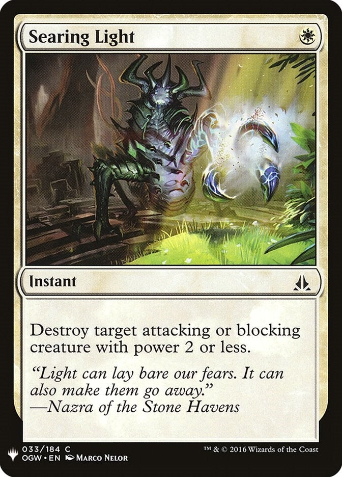 Image for Searing Light (33) [The List Reprints] - Magic: The Gathering