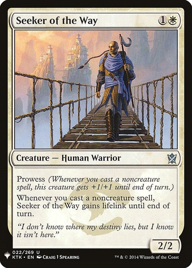 Image for Seeker of the Way (22) [The List Reprints] - Magic: The Gathering