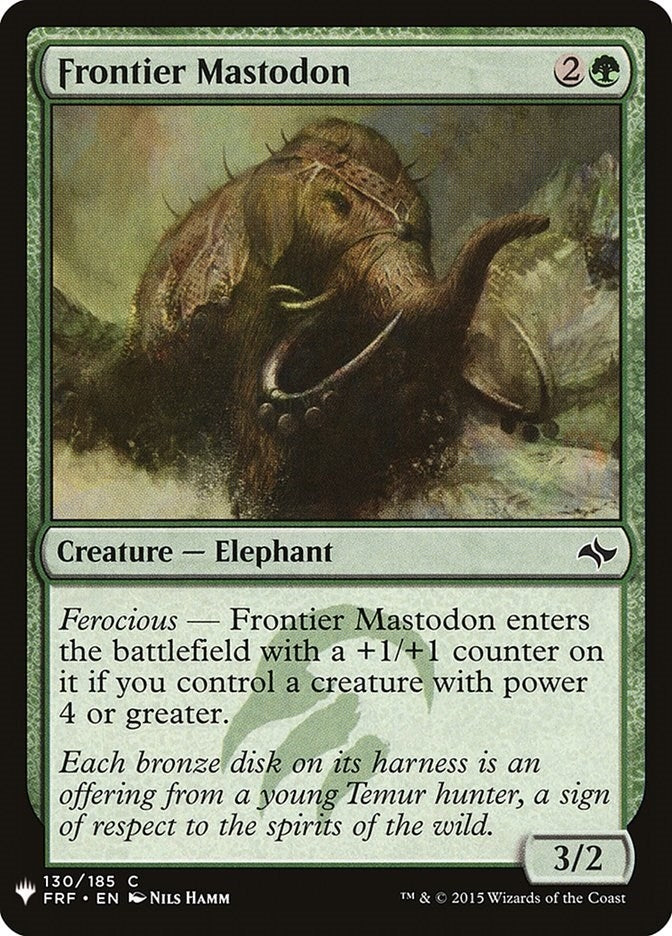 Image for Frontier Mastodon (130) [The List Reprints] - Magic: The Gathering
