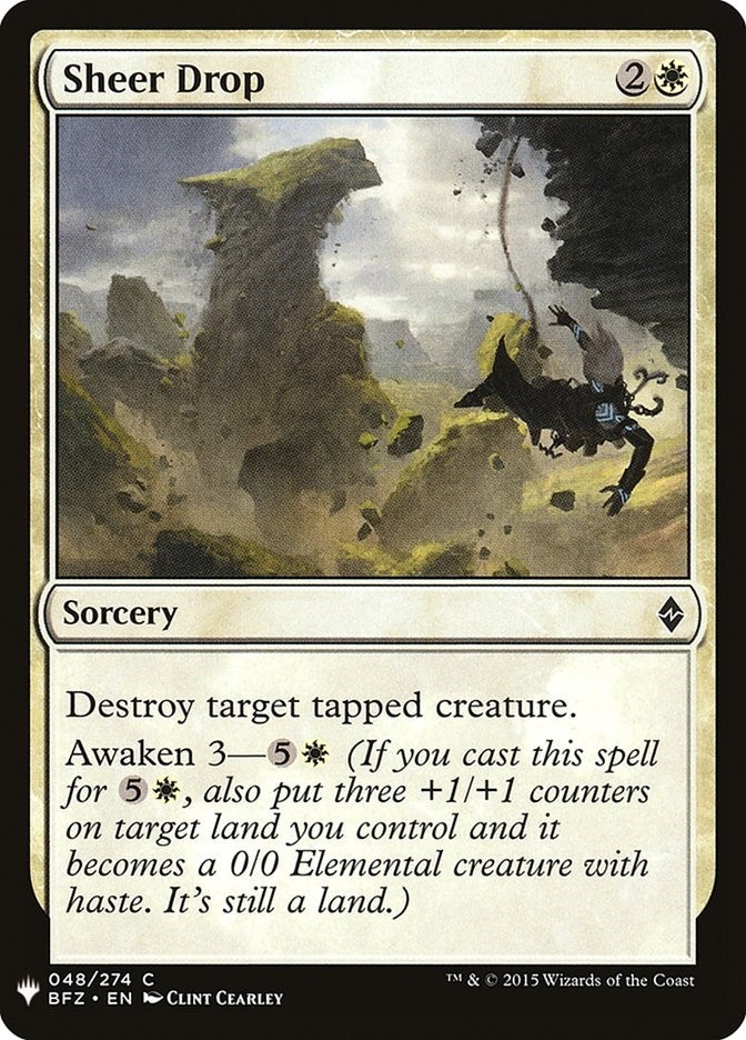 Image for Sheer Drop (48) [The List Reprints] - Magic: The Gathering