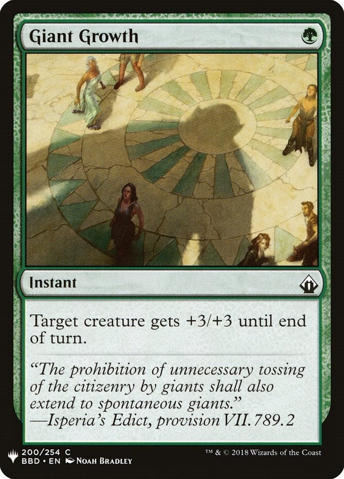 Image for Giant Growth (200) [The List Reprints] - Magic: The Gathering