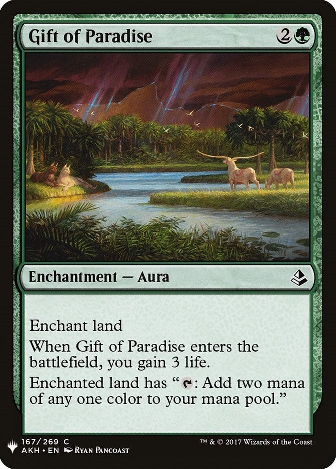 Image for Gift of Paradise (167) [The List Reprints] - Magic: The Gathering