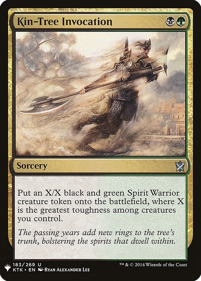 Image for Kin-Tree Invocation (183) [The List Reprints] - Magic: The Gathering