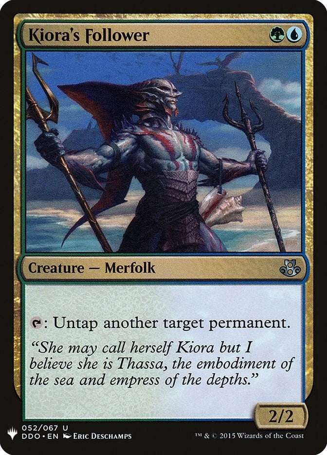 Image for Kiora's Follower (52) [The List Reprints] - Magic: The Gathering