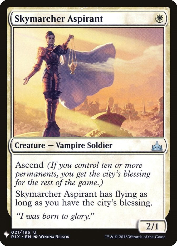 Image for Skymarcher Aspirant (21) [The List Reprints] - Magic: The Gathering