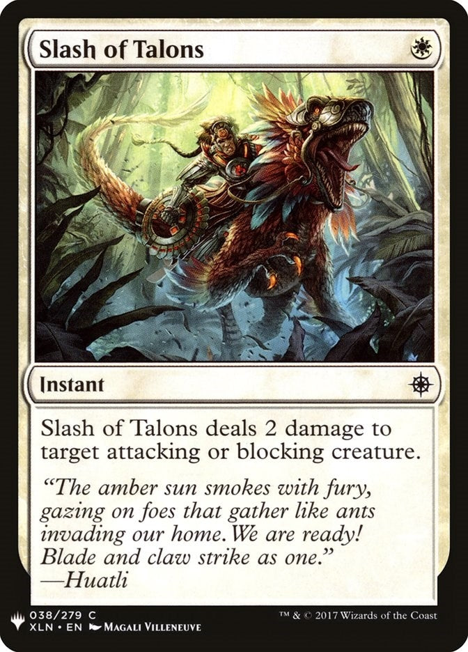 Image for Slash of Talons (38) [The List Reprints] - Magic: The Gathering