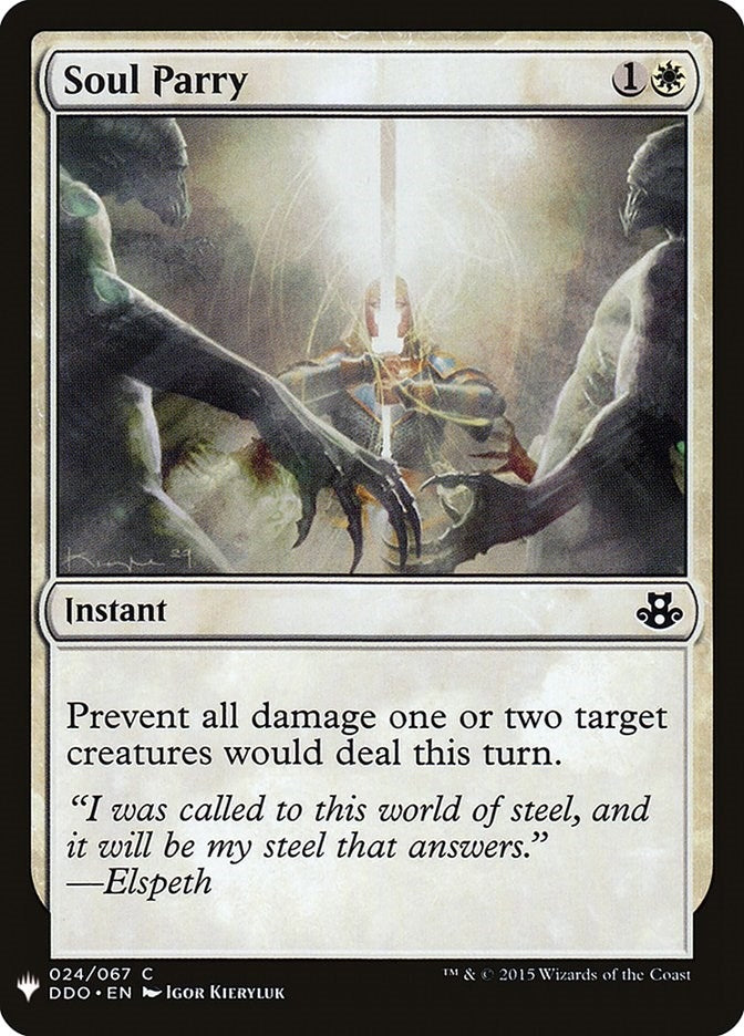 Image for Soul Parry (24) [The List Reprints] - Magic: The Gathering