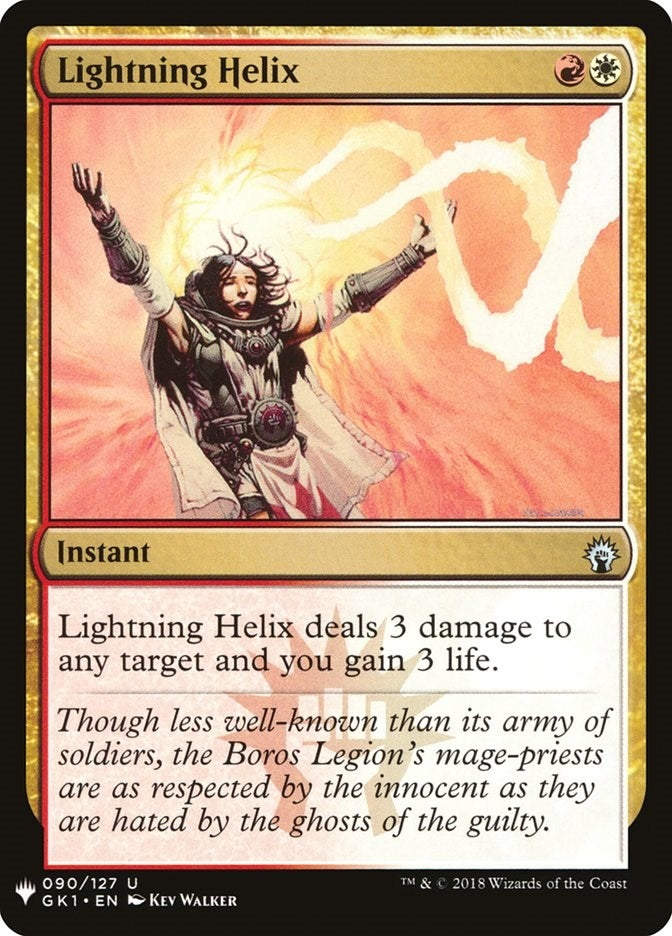Image for Lightning Helix (90) [The List Reprints] - Magic: The Gathering